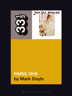 cover image of John Cale's Paris 1919
